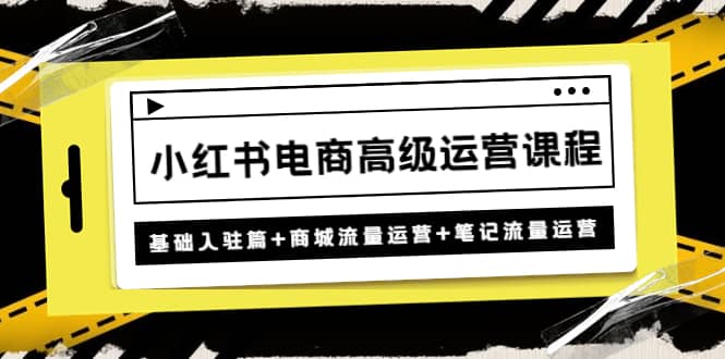 小红书电商高级运营课程：基础入驻篇+商城流量运营+笔记流量运营-宁率网络知识库