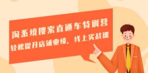 淘系统搜索直通车特训营-第三期:轻松提升店铺业绩,线上实战课-宁率网络知识库