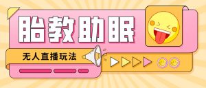 最新抖音快手蓝海无人直播胎教助眠玩法,轻松引爆直播间【教程+软件+素材】-宁率网络知识库