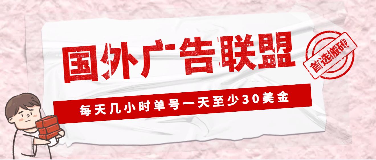 外面收费1980最新国外LEAD广告联盟搬砖项目，单号一天至少30美元(详细教程)-宁率网络知识库