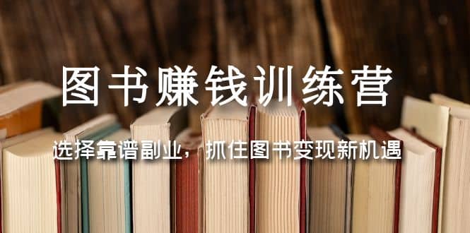 图书赚钱训练营：选择靠谱副业，抓住图书变现新机遇-宁率网络知识库