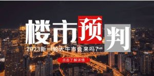 某公众号付费文章《2023楼市预判：新一轮大牛市会来吗？》-宁率网络知识库