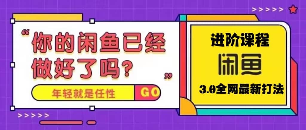 火爆全网的咸鱼玩法进阶课程，咸鱼进阶课程-宁率网络知识库
