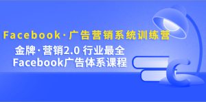 Facebook·广告营销系统训练营:金牌·营销2.0 行业最全Facebook广告·体系-宁率网络知识库