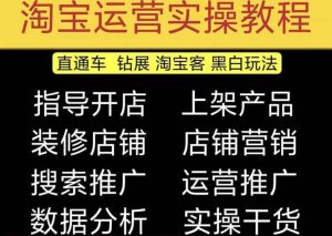 2023淘宝开店教程0基础到高级全套视频网店电商运营培训教学课程（2月更新）-宁率网络知识库