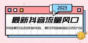 2023最新抖音流量风口，同城餐饮店怎样做抖音，餐饮同城直播店引流方法-宁率网络知识库