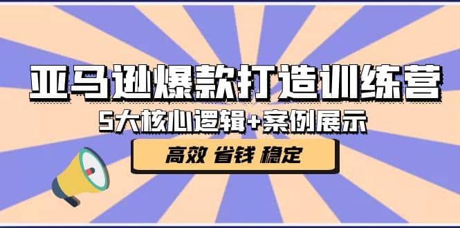 亚马逊爆款打造训练营：5大核心逻辑+案例展示 打造爆款链接 高效 省钱 稳定-宁率网络知识库