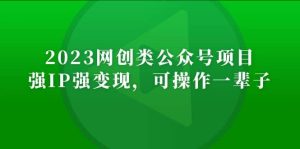 2023网创类公众号项目，强IP强变现，可操作一辈子-宁率网络知识库