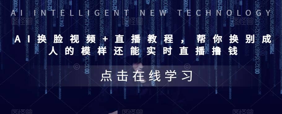 AI换脸视频+直播教程 帮你换成别人的模样还能实时直播撸钱 (教程+配套资料)-宁率网络知识库