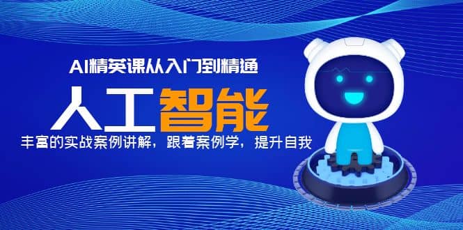 AI精英课从入门到精通，丰富的实战案例讲解，跟着案例学，提升自我-宁率网络知识库