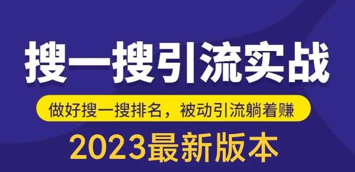 外面收费980的最新公众号搜一搜引流实训课，日引200+-宁率网络知识库