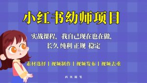 单天200-700的小红书幼师项目（虚拟），长久稳定正规好操作-宁率网络知识库