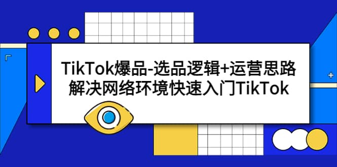 TikTok爆品-选品逻辑+运营思路：解决网络环境快速入门TikTok-宁率网络知识库