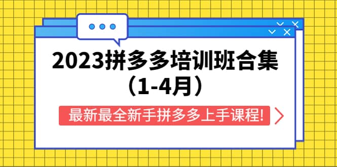 2023拼多多培训班合集（1-4月），最新最全新手拼多多上手课程!-宁率网络知识库