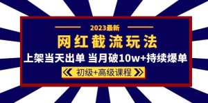 2023网红·同款截流玩法【初级+高级课程】上架当天出单 当月破10w+持续爆单-宁率网络知识库