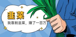 我靠割韭菜 赚了一百万-宁率网络知识库