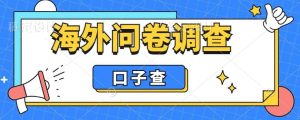 外面收费5000+海外问卷调查口子查项目，认真做单机一天200+-宁率网络知识库