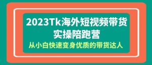 2023-Tk海外短视频带货-实操陪跑营,从小白快速变身优质的带货达人-宁率网络知识库