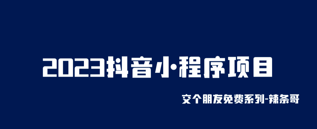 2023抖音小程序项目，变现逻辑非常很简单，当天变现，次日提现-宁率网络知识库