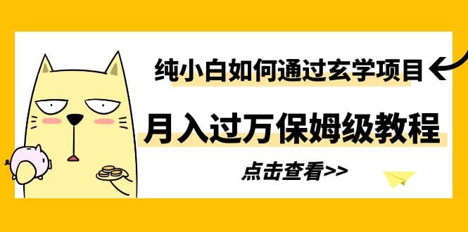 纯小白如何通过玄学项目月入过万保姆级教程-宁率网络知识库