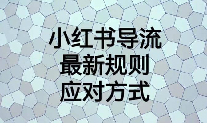 小红书导流最新规则应对方式【揭秘】-宁率网络知识库
