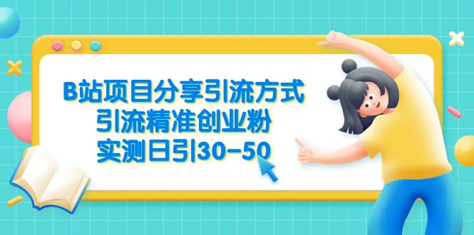 B站项目分享引流方式，引流精准创业粉，实测日引30-50-宁率网络知识库