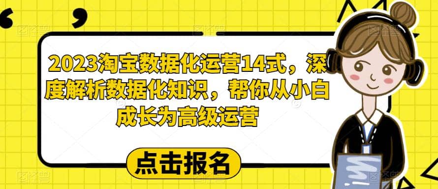 2023淘宝数据化-运营 14式，深度解析数据化知识，帮你从小白成长为高级运营-宁率网络知识库
