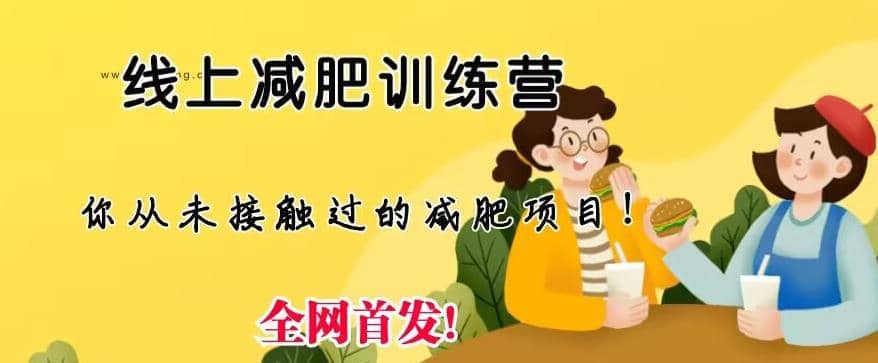 线上减肥训练营，足不出户，仅靠拉几个社群，发几条朋友圈，就可以月实现入五位【揭秘】-宁率网络知识库