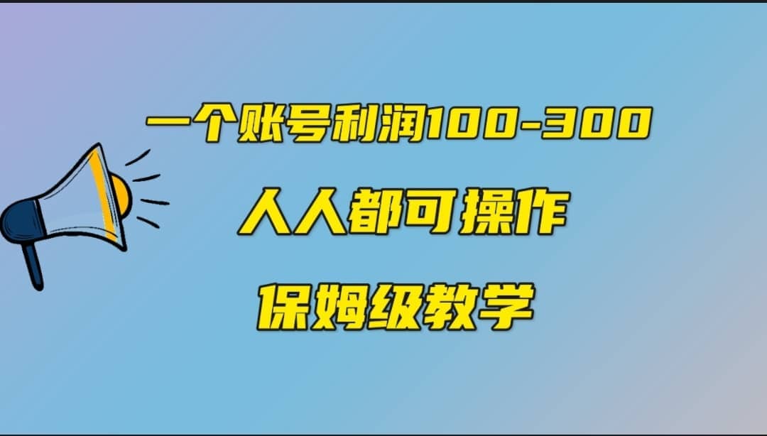 一个账号100-300，有人靠他赚了30多万，中视频另类玩法，任何人都可以做到-宁率网络知识库