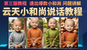云天小和尚会说话，7天万粉（第3版教程）-宁率网络知识库