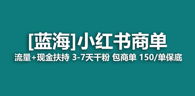 2023蓝海项目【小红书商单】流量+现金扶持，快速千粉，长期稳定，最强蓝海-宁率网络知识库