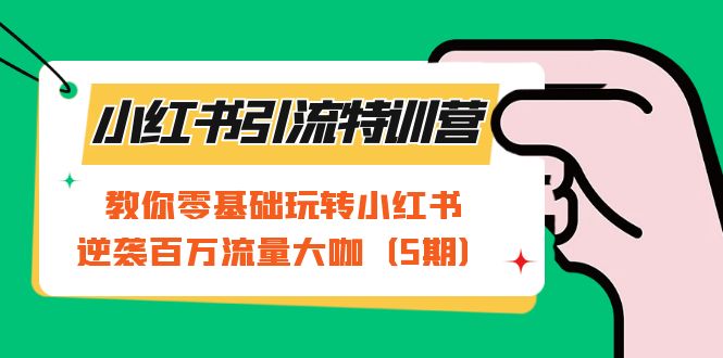 小红书引流特训营-第5期：教你零基础玩转小红书，逆袭百万流量大咖-宁率网络知识库