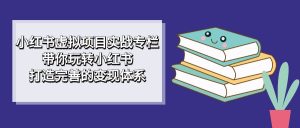 小红书虚拟项目实战专栏，带你玩转小红书，打造完善的变现体系-宁率网络知识库