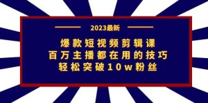 爆款短视频剪辑课：百万主播都在用的技巧，轻松突破10w粉丝-宁率网络知识库