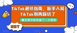 TikTok·避坑指南，新手入局Tk别再踩坑了（10节课）-宁率网络知识库