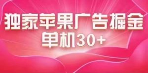 最新苹果系统独家小游戏刷金 单机日入30-50 稳定长久吃肉玩法-宁率网络知识库