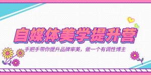 自媒体-美学提升营  手把手带你提升-品牌审美，做一个有调性博主（11节课）-宁率网络知识库