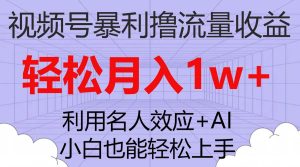 视频号暴利撸流量收益，小白也能轻松上手，轻松月入1w+-宁率网络知识库