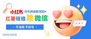 小红薯跳转微信链接制作和引流思路，不违规不封号！-宁率网络知识库