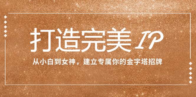 打造完美IP：从小白到女神，建立专属你的金字塔招牌（15节课）-宁率网络知识库