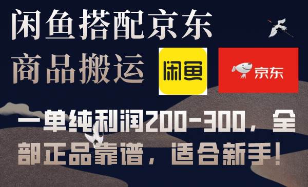 闲鱼搭配京东备份库搬运，一单纯利润200-300，全部正品靠谱，适合新手！-宁率网络知识库