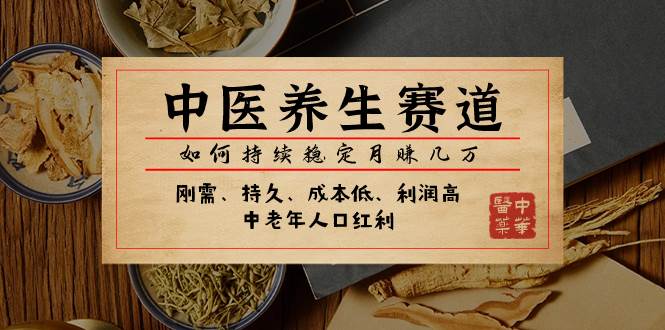 某公众号付费文章：中医养生赛道，如何持续稳定月赚几万-宁率网络知识库