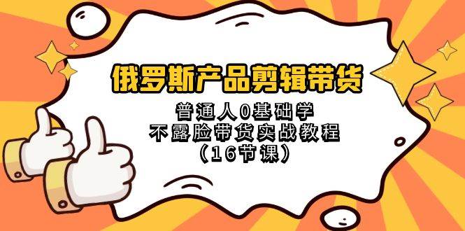 俄罗斯 产品剪辑带货，普通人0基础学不露脸带货实战教程（16节课）-宁率网络知识库