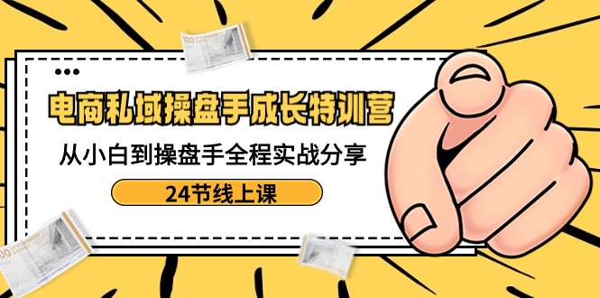 电商私域-操盘手成长特训营：从小白到操盘手全程实战分享-24节线上课-宁率网络知识库