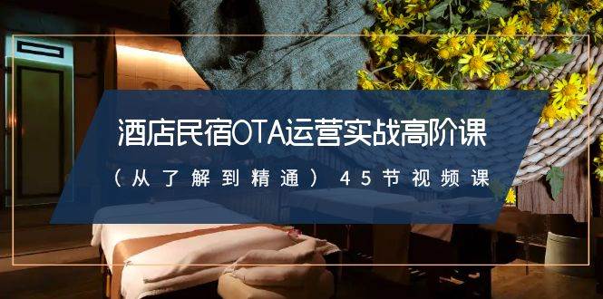 酒店民宿-OTA运营实战高阶课（从了解到精通）45节视频课-宁率网络知识库