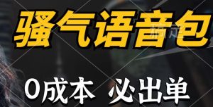 骚气语音包，0成本一天1000+，闭着眼也能出单，详细教程！-宁率网络知识库