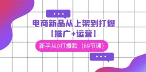 电商 新品从上架到打爆【推广+运营】,新手从0打爆款(69节课)-宁率网络知识库