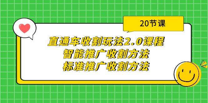 直通车收割玩法2.0课程：智能推广收割方法+标准推广收割方法（20节课）-宁率网络知识库