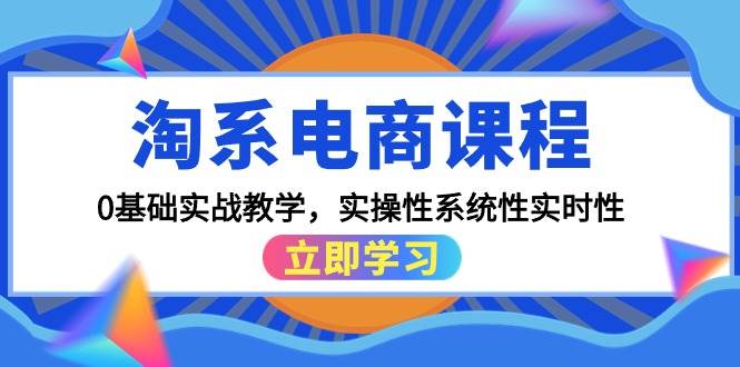 淘系电商课程，0基础实战教学，实操性系统性实时性（15节课）-宁率网络知识库