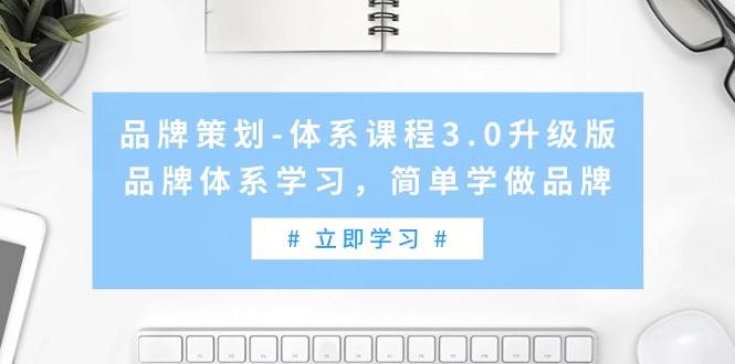 品牌策划-体系课程3.0升级版，品牌体系学习，简单学做品牌（高清无水印）-宁率网络知识库
